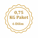 Havuç Dilim Baklava 0,75 Kg paket ( 6 Dilim )