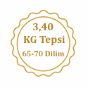 Midye Baklava 3.4 KG Tepsi (65-70 Dilim + Tepsi Bedeli Dahildir)