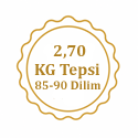 Fıstık Dolama 2,7 Kg Tepsi (85-90 Dilim + Tepsi Bedeli Dahildir)