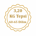 Cevizli Baklava 3,20 Kg Tepsi ( 60-65+Tepsi Bedeli Dahildir)